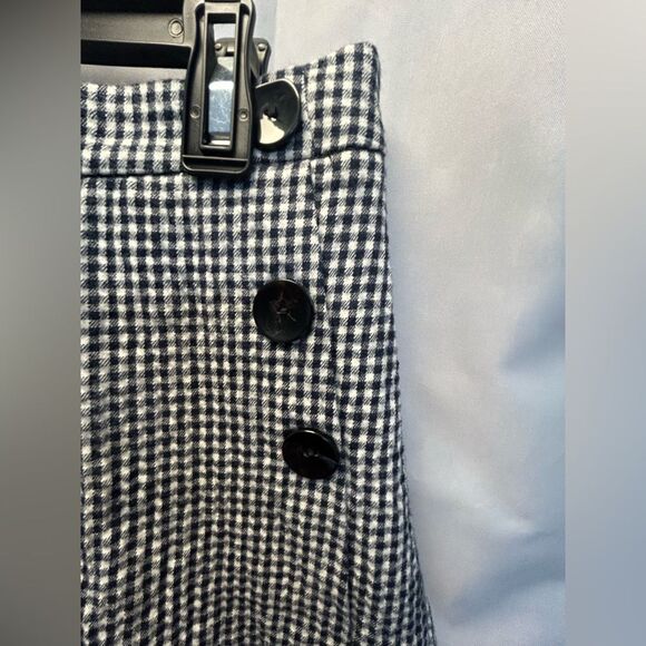Zara Monochrome Gingham Mini Skirt - Picture 2 of 7